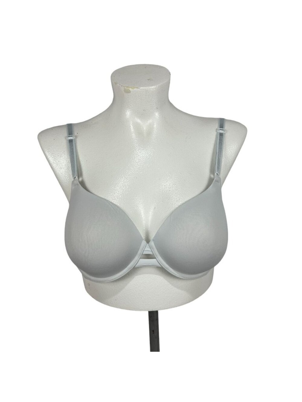 Warners Lightly Lined Gray Full Coverage Underwire Bra 36C Adjustable Straps